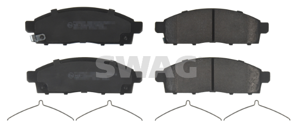 set placute frana,frana disc 80 91 6624 SWAG